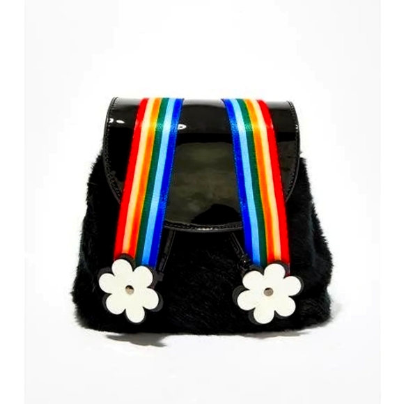 Dolls Kill Handbags - Dolls Kill Rainbow Flower Mini Backpack